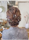 《花屋併設》パーティーヘアセット@20代30代40代