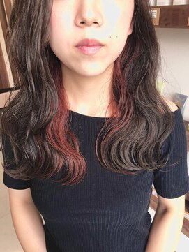 ループヘアー(Loop hair) オレンジインナーカラー★