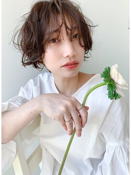 ファルファラ(farfara) 【farfara】抜け感ショートパーマ（問屋町テラス）