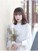 大人かわいいミディアムボブ/モテ髪
