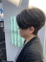シェル 立川(shell) 前髪なしひし形ショート/30代40代50代/大人スタイル