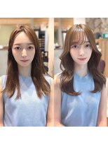 ミラリー トウキョウ(Mirareee Tokyo)&nbsp;20代30代40代◎韓国ヘアー顔周りレイヤー青髪似合わせカットロブ