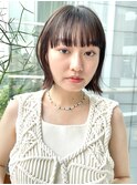【December】就活カラー×ブリーチなし透明感グレージュカラー◎