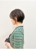 束間と丸みで透明感あるショートボブ【金子涼】