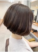 【白髪染め可】ボブショート ビフォアー＆アフター