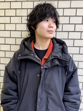 パークレーン アイス イヴェン(park lane ICI yeven) メンズカット　ウルフ　パーマ　スパイラルパーマ