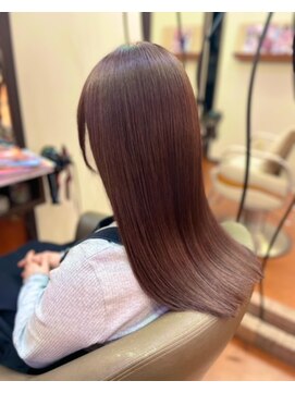 ボナセーラ ポルテ(Buonasera Porte) 髪質改善縮毛矯正＆カラー　ラベンダーブラウン