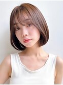 Say.黒髪ボブルフネビージュ小顔ワンレン韓国ボブミニボブ表参道