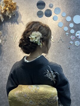 バサラ 池袋店(VASARA) ゆるふわシニヨン♪着物ヘア/浴衣ヘア/卒業式ヘア/成人式ヘア