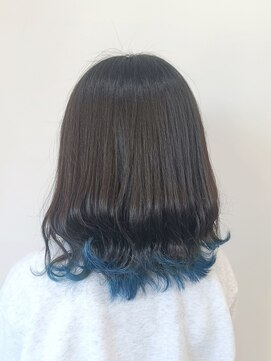 アヤラ オーガニックアンドスパ 東船橋店(AYALA) 【SHIHO】裾カラーターコイズブルー