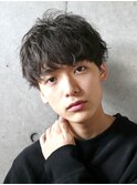 メンズマッシュパーマニュアンスパーマスパイラルパーマ刈り上げ