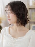 透けバングフェザーパーマゆるふわボブディc7志木20代30代40代