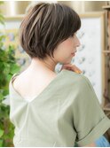 ■グレーベージュ大人美人マッシュショートボブ51-3戸頭30代40代
