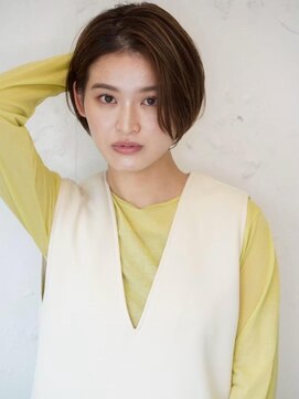 ロミー 本厚木(ROMMY.) 20代~50代☆マッシュボブ◎ショートマロンベージュ髪質改善