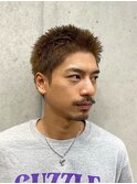 20代、30代メンズ　刈り上げないスパイキーショート　ボウズ
