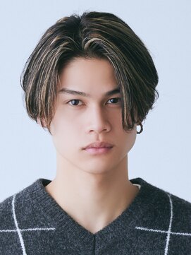 エルマーク 高槻(L-MARK) ハイライト/ツイストパーマ/メンズ/アップバング/短髪