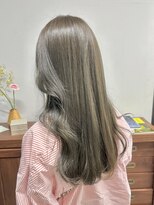 ヘアー アイス 御器所本店(HAIR ICI)&nbsp;ブリーチオリーブグリーン透明感カラー秋カラー冬カラー