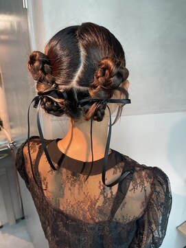 シャルムバイケンジ(Charm.by KENJE) 【カチモリ/ツインお団子】結婚式/銀座/ヘアセット/アレンジ