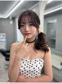 博多/シースルーバング/顔周り/韓国ヘア