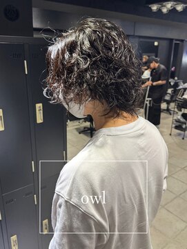 アウル 心斎橋(owl) グランジパーマ/センターパートウルフ/メンズパーマ/men's