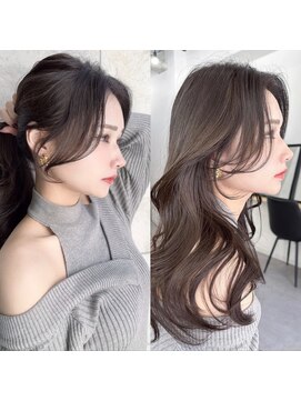 キティー サカエ(kiti SAKAE) グレージュ/レイヤーカット/ハッシュカット/オリーブベージュ/栄