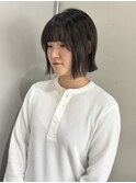 切りっぱなしボブ × シアーグレージュ