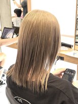 エリマ 調布(elima)&nbsp;調布ストレートパーマレイヤーボブウルフショートベージュカラー