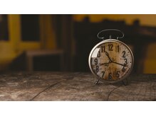 ご予約のお時間に関してのご注意