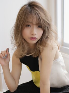 アグ ヘアー レント 巣鴨店(Agu hair rent) レイヤー×ハイトーンふわミディ