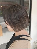 【うざバング】大人可愛いショートボブ×パネルハイライト