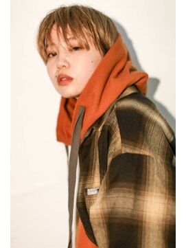 テトヘアー(teto hair) マッシュショート、ブロンド、マニッシュショート