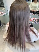 カイム ヘアー(Keim hair)&nbsp;グレーベージュ×ピンク☆ハイライト/ハイトーン/レイヤーカット