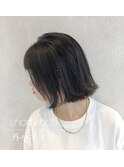 外ハネボブ、ショートボブ、ショートカット