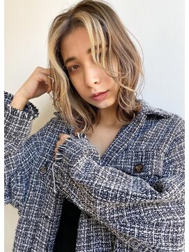 トルネード(TORNADO) 外国人風フェイスフレーミング グレージュ ヨシンモリ 韓国風