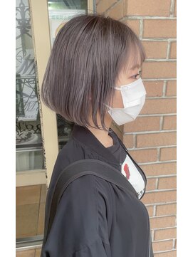 サロンドミルク 溝の口店(salon de MiLK) シャドウルーツの脱白髪染めカラー　スモーキーグレー