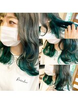 ボアップ 松山店(boappu) #インナーカラー#グリーンカラー