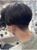 メンズマッシュ/センターパート/ワンカールパーマ