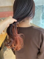 アイディール(:ideal)&nbsp;20代30代40代☆【インナーカラー】ラベンダーアッシュ×オレンジ