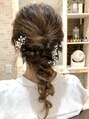 ヘアーメイク バレンタイン(hair make valentine)&nbsp;結婚式やパーティーのヘアアレンジ 可愛くします