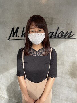 エムドットヘアーサロン(M. hair salon) 【門田美穂】はんなりピンクブラウン♪
