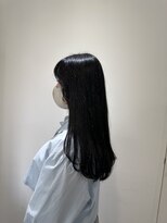 シェノン 西梅田(CHAINON) 前髪/グレーベージュ/アッシュカラー/黒髪/暗髪/レイヤーロング