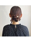 【hair＆healing  Luonto】個性的なシニヨン