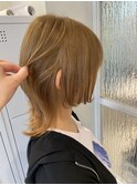 前髪/マチルダボブ/ピンクベージュ/インナーグレージュ/表参道