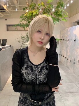 アクアオモテサンドウ(ACQUA omotesando) ◇ショートウルフ/ハイトーン/ミルクティベージュ/髪質改善