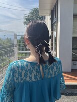 オルバイマグ(oru by mag)&nbsp;ドレスヘア編み込みお呼ばれヘアセット