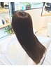 カット＋縮毛矯正＋トリートメント　￥18000