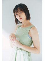 クロード モネ 池袋店(Claude MONET) 切りっぱなしボブ×柔らか中明度カラー【池袋・池袋東口】