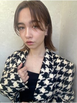 アン たまプラーザ(un) スタイリング簡単なお洒落外はねボブ