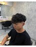 【外国人風】メンズカット＋外国人風スペインカール￥14000→￥9800