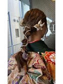 編みおろしヘア